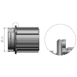 Fulcrum Freilaufkörper SRAM XDR - R0-202 -Fahrradwerkzeuge 32937 3 3233