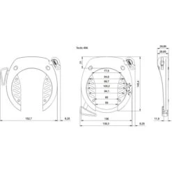 Abus Rahmenschloss Tectic 496 NR 7 Abus Rahmenschloss Tectic 496 NR -Fahrradwerkzeuge 35829 2 Y 967